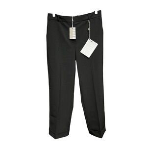 🌻NEW w/tag Kiltie Black Wool Blend High Waist Tapered Trousers Size US 6